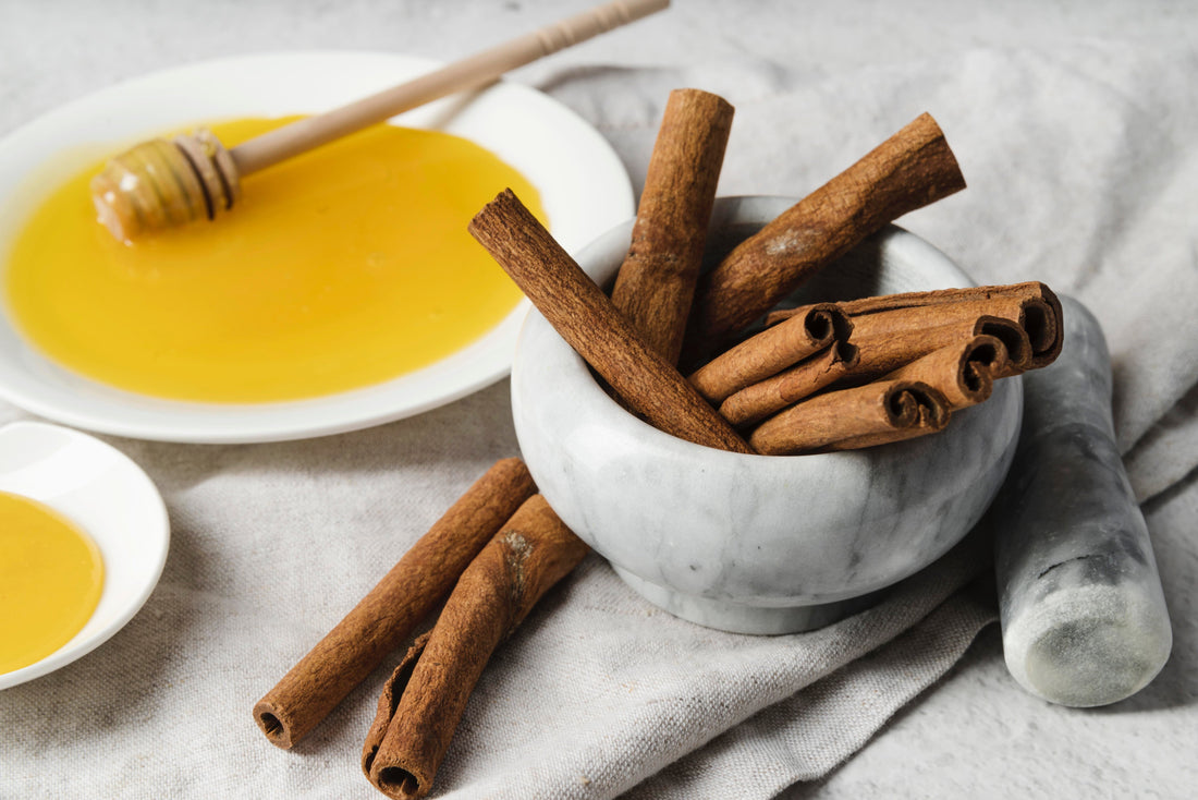 honey and cinnamon